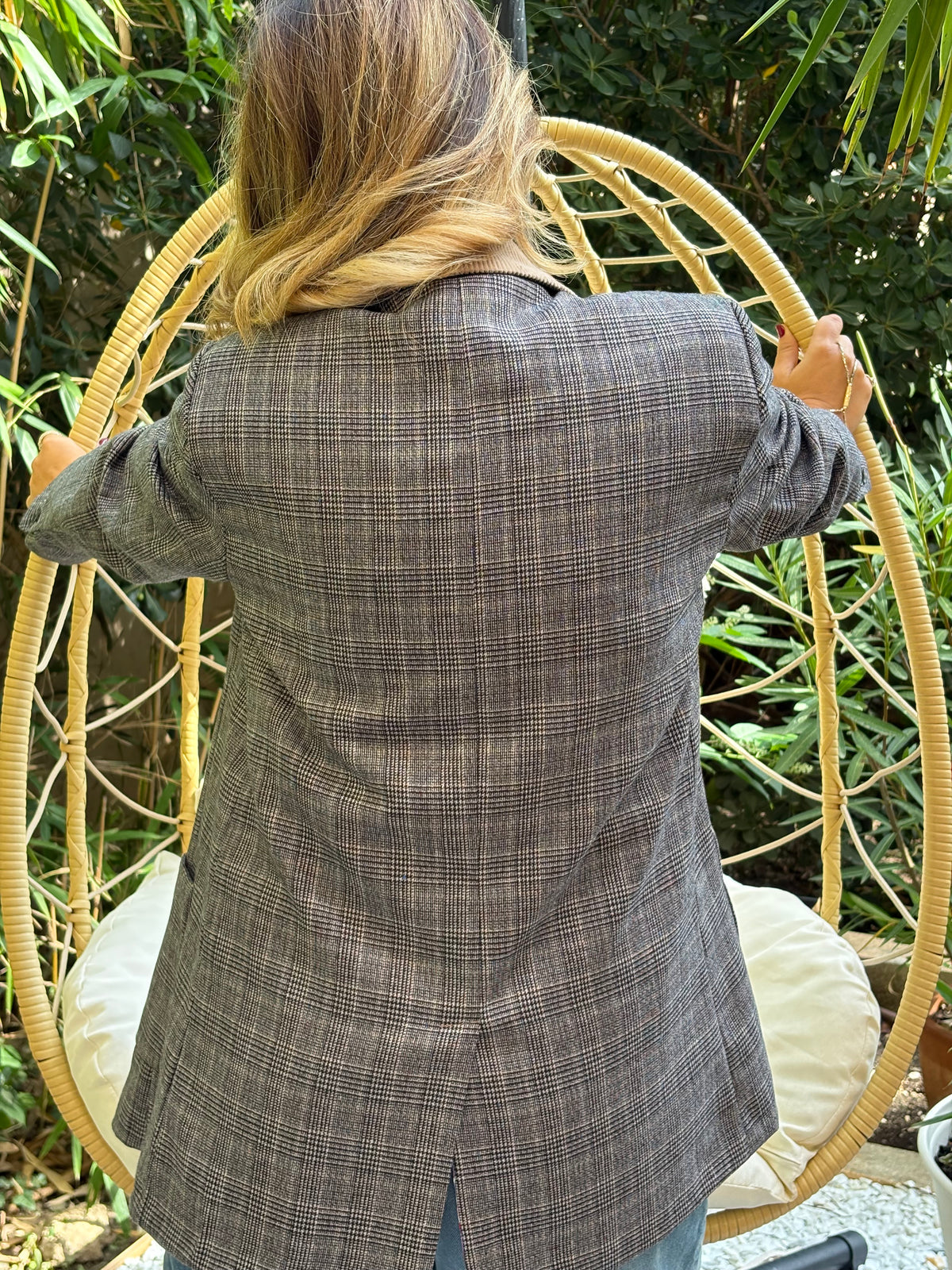 ME369 - Tatum Classic Gray Plaid Jacket