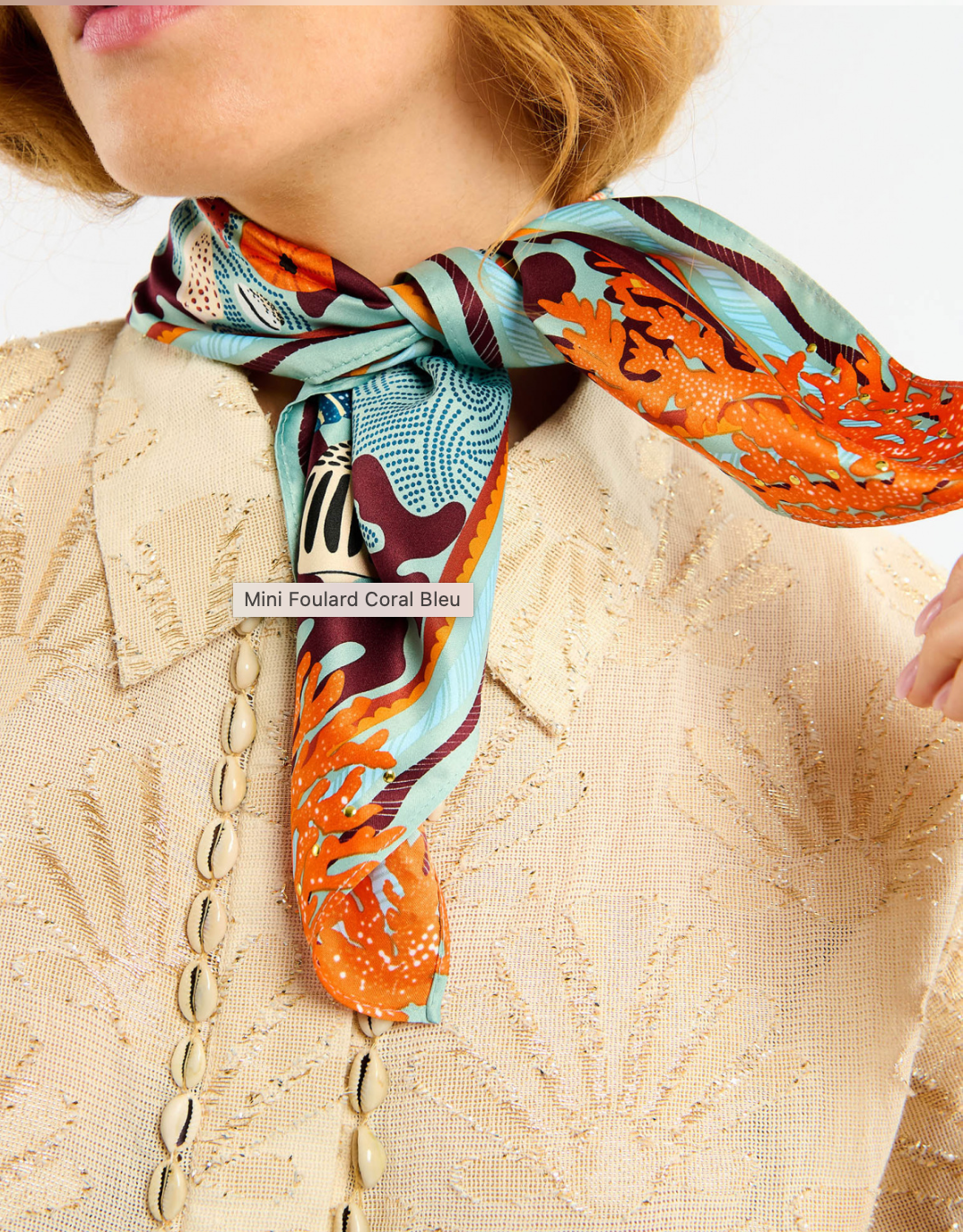 Wild- Mini Foulard corail