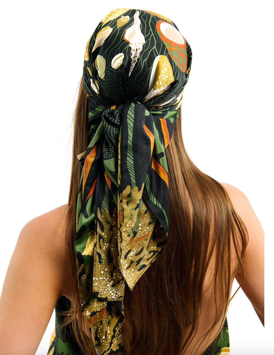 Wild-Moyen foulard Corail noir