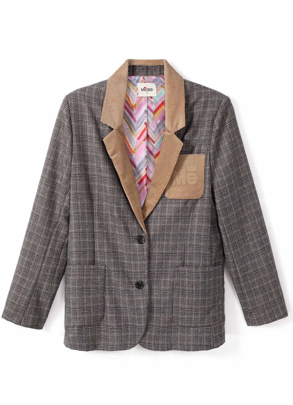 ME369 - Tatum Classic Gray Plaid Jacket