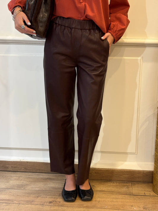 Pantalon Serge Pariente Cuir