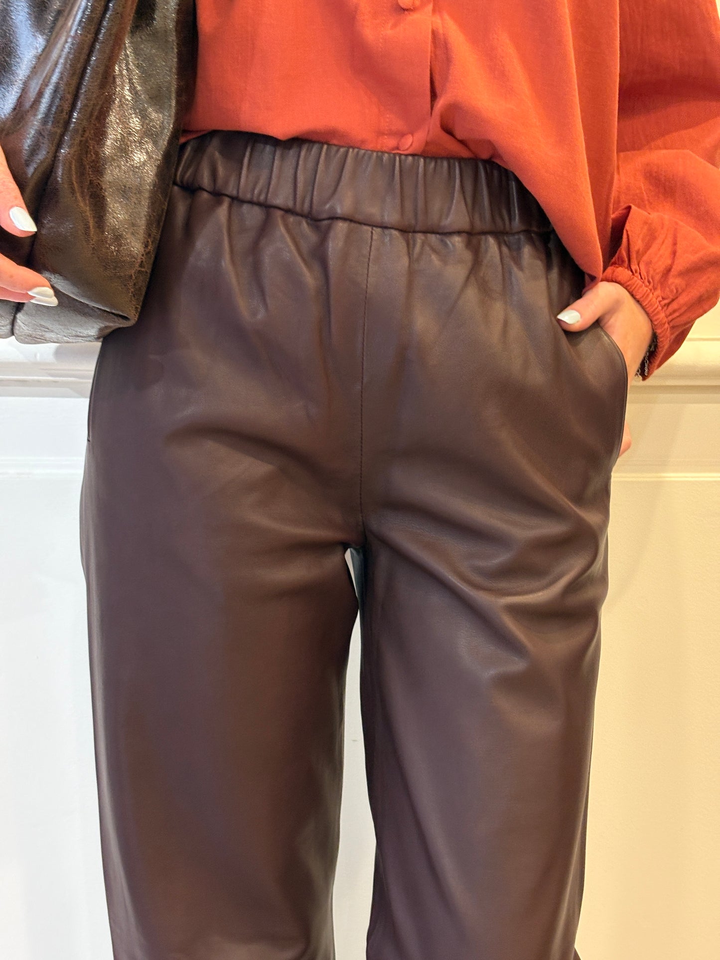 Pantalon Serge Pariente Cuir