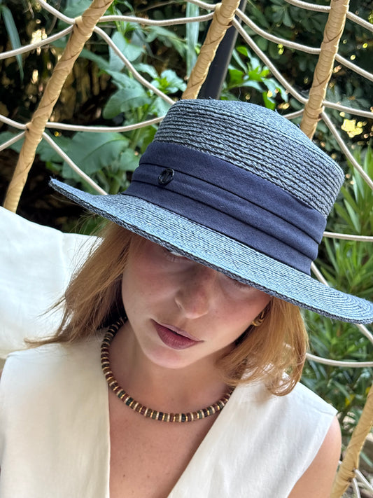 Canotier en Raphia Coloré – Taille Ajustable