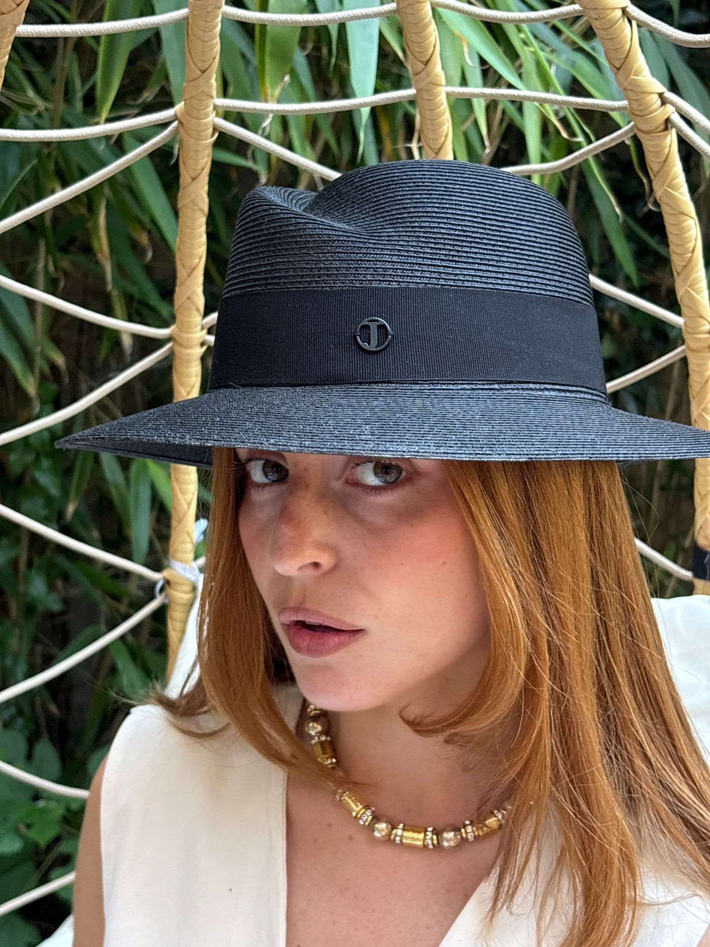 Joe and Mey - Chloé ASYMÉTRIQUE Été Italie – Bord 8 cm Noir
