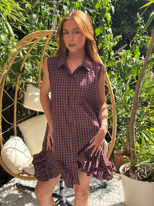 Robe Tulipe Carreau