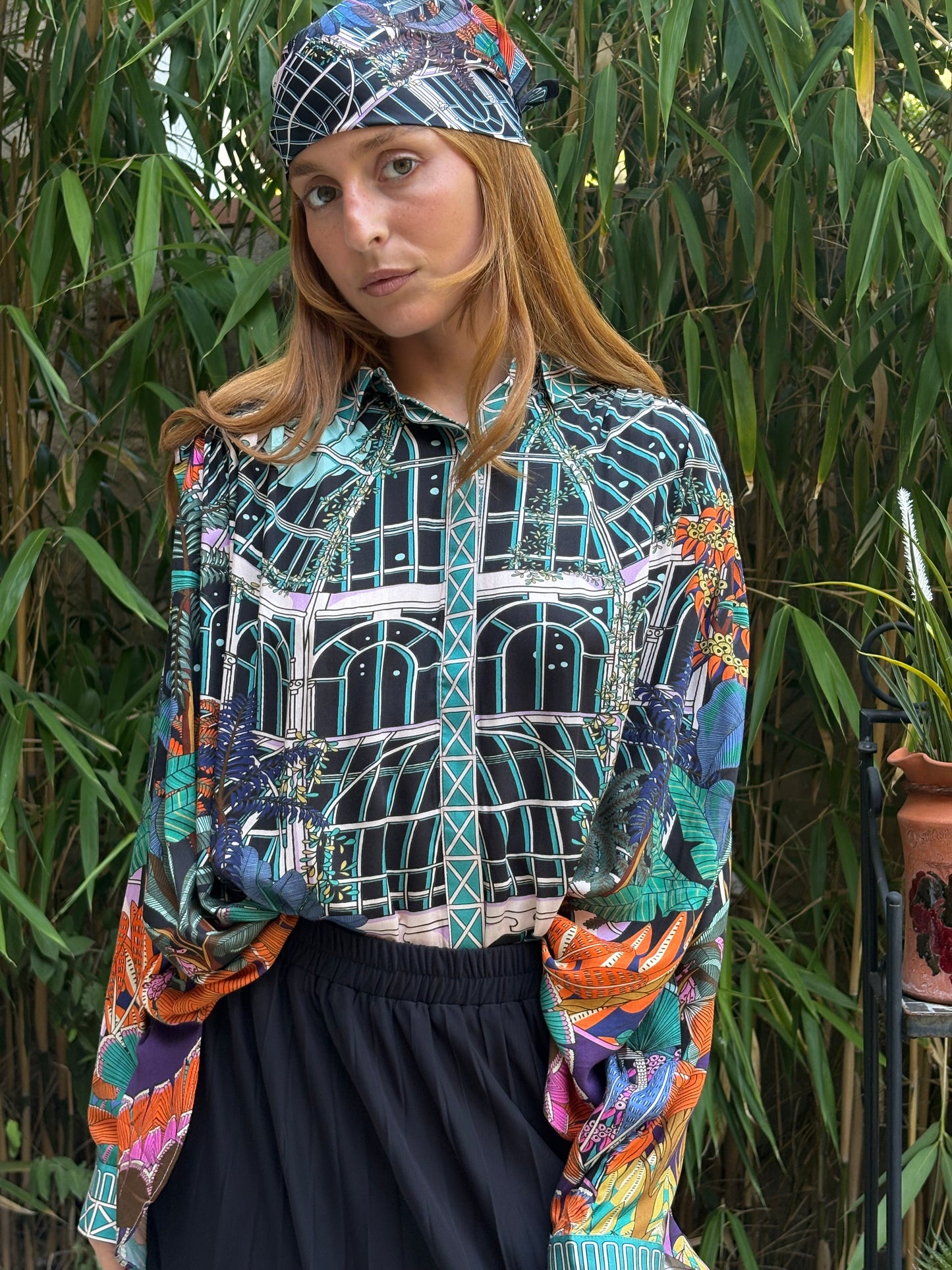 WILD- Chemise Meline Jardin